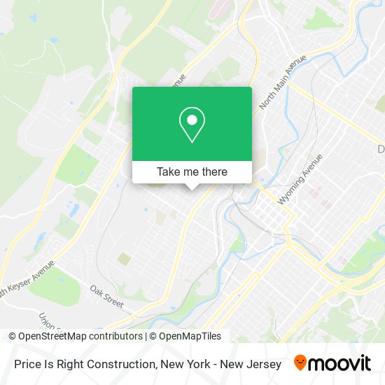 Price Is Right Construction map