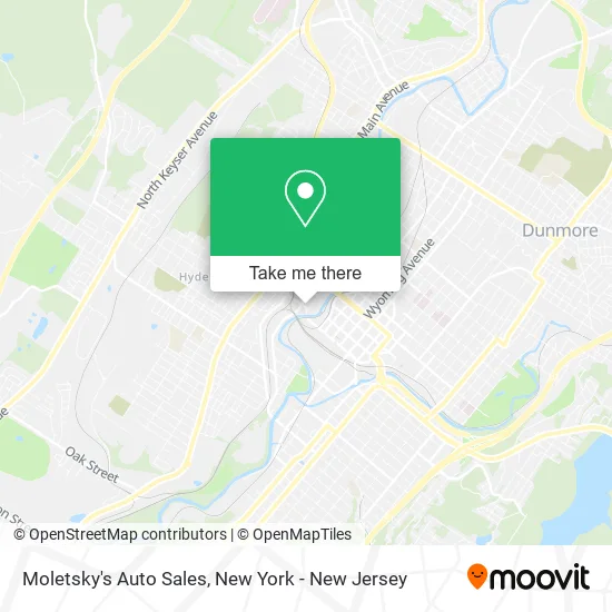 Moletsky's Auto Sales map