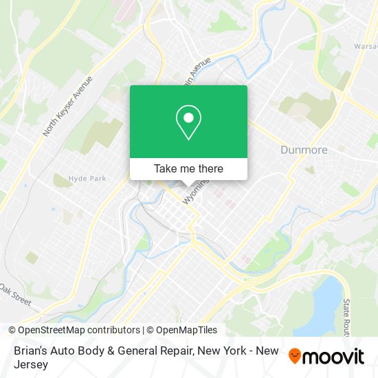Brian's Auto Body & General Repair map