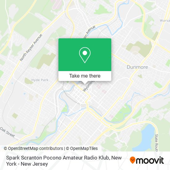 Spark Scranton Pocono Amateur Radio Klub map