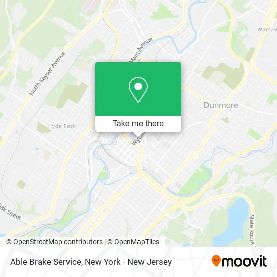 Able Brake Service map