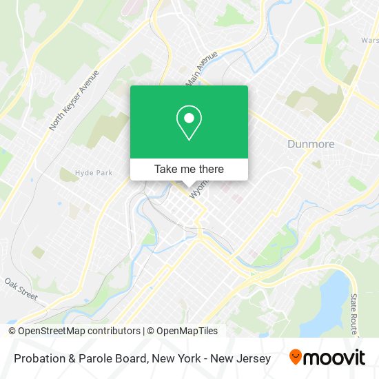 Mapa de Probation & Parole Board