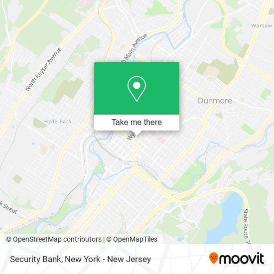 Mapa de Security Bank