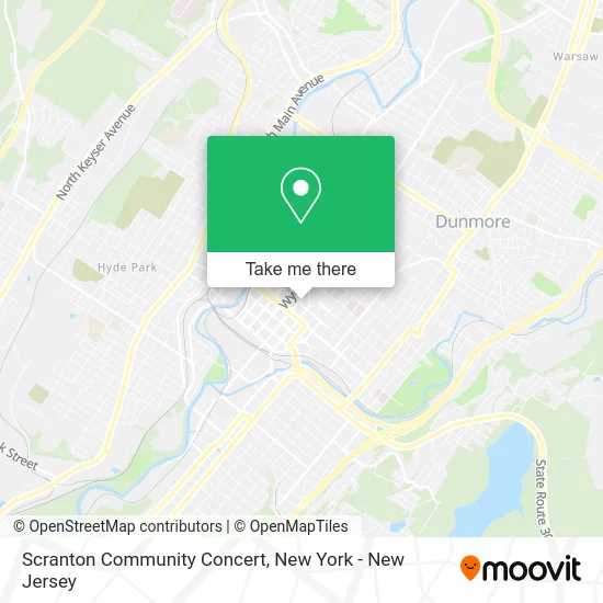 Scranton Community Concert map