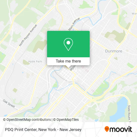 PDQ Print Center map