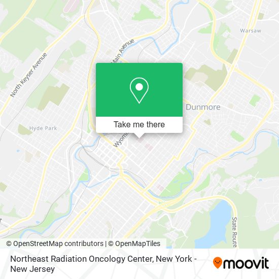 Northeast Radiation Oncology Center map
