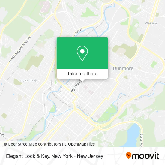Elegant Lock & Key map