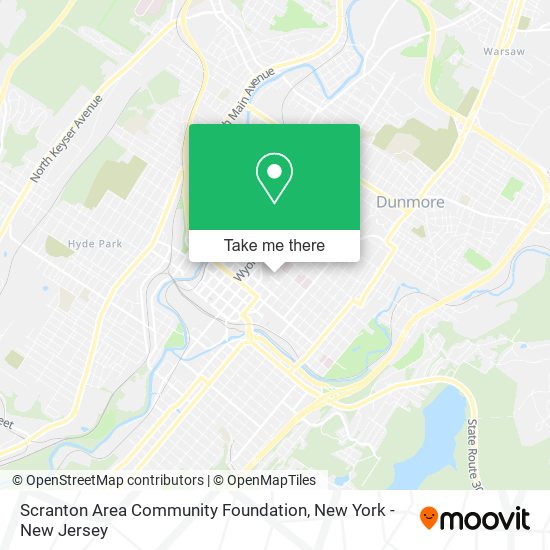 Scranton Area Community Foundation map