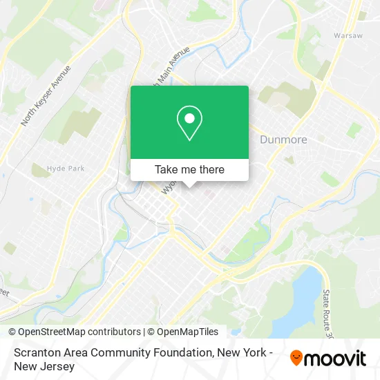 Scranton Area Community Foundation map