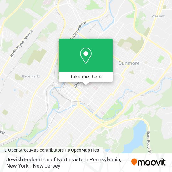 Jewish Federation of Northeastern Pennsylvania map