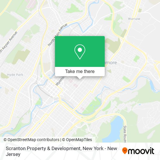 Scranton Property & Development map