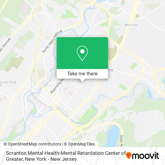 Scranton Mental Health-Mental Retardation Center of Greater map