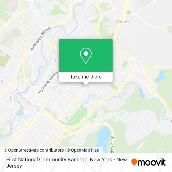 First National Community Bancorp map