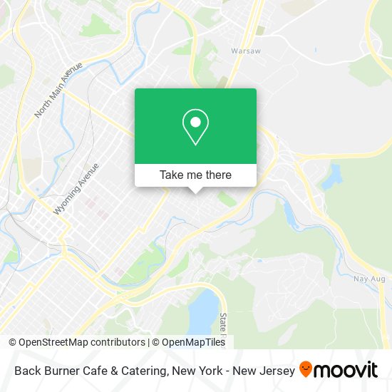 Mapa de Back Burner Cafe & Catering