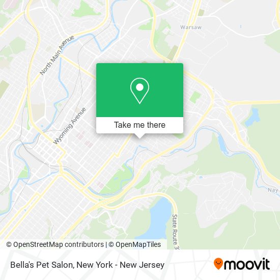 Mapa de Bella's Pet Salon