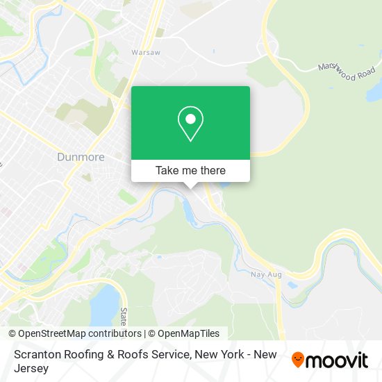 Scranton Roofing & Roofs Service map