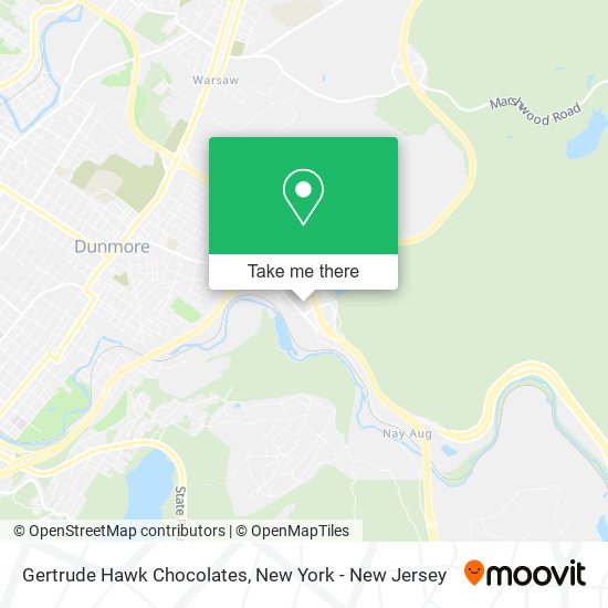Mapa de Gertrude Hawk Chocolates