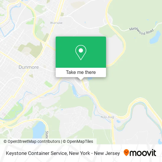 Keystone Container Service map