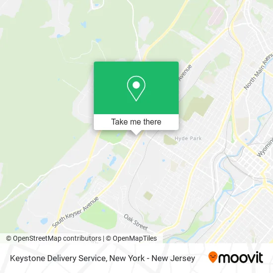 Keystone Delivery Service map