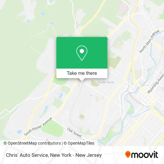 Chris' Auto Service map