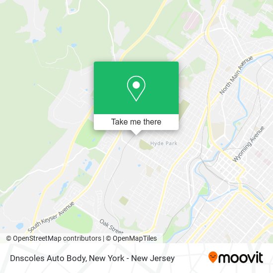 Dnscoles Auto Body map