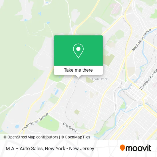 M A P Auto Sales map