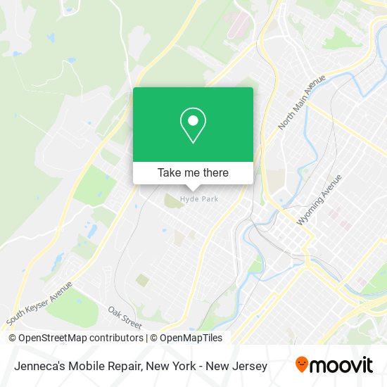 Jenneca's Mobile Repair map