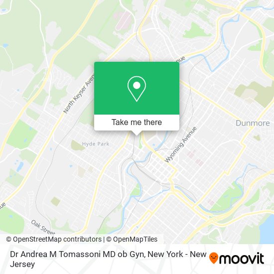 Dr Andrea M Tomassoni MD ob Gyn map