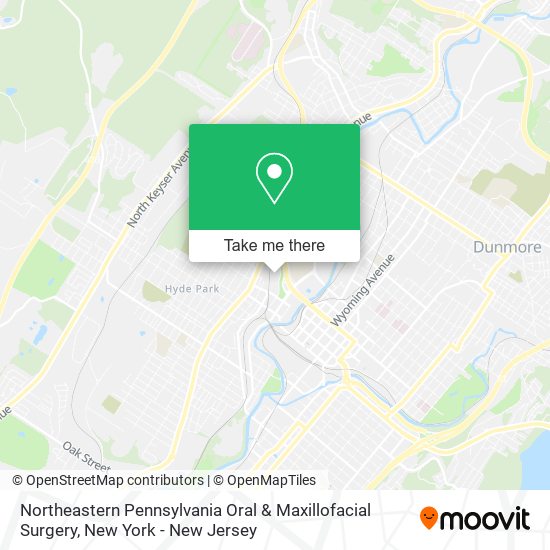 Northeastern Pennsylvania Oral & Maxillofacial Surgery map