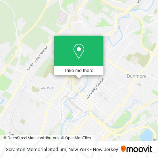 Scranton Memorial Stadium map