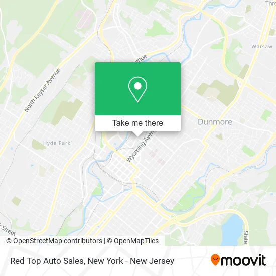 Red Top Auto Sales map