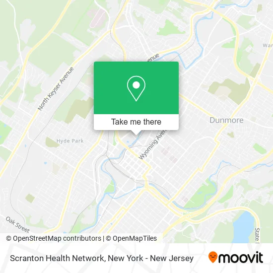 Scranton Health Network map