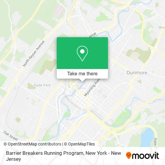 Barrier Breakers Running Program map