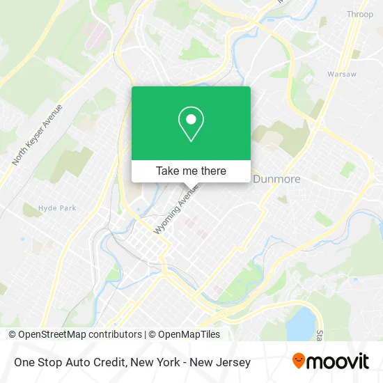 One Stop Auto Credit map