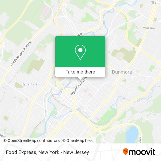 Food Express map