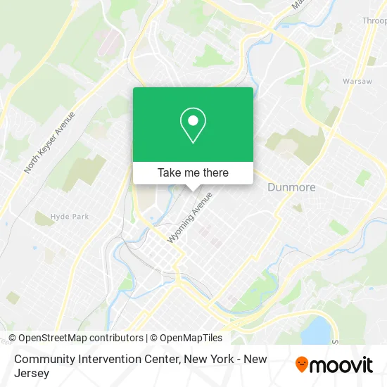 Community Intervention Center map