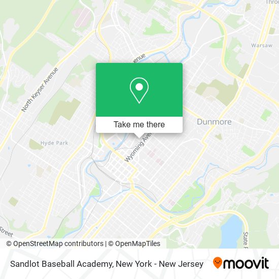 Mapa de Sandlot Baseball Academy