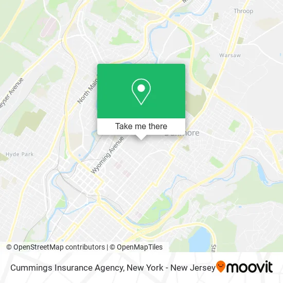 Cummings Insurance Agency map