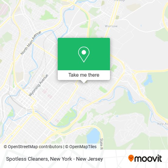 Spotless Cleaners map