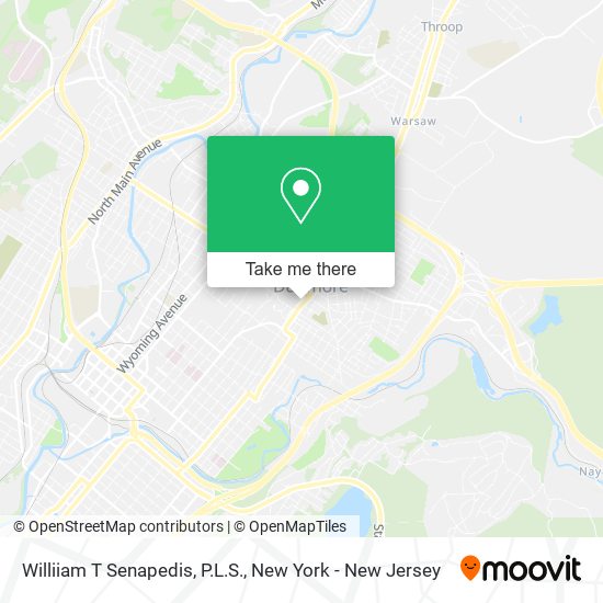 Williiam T Senapedis, P.L.S. map