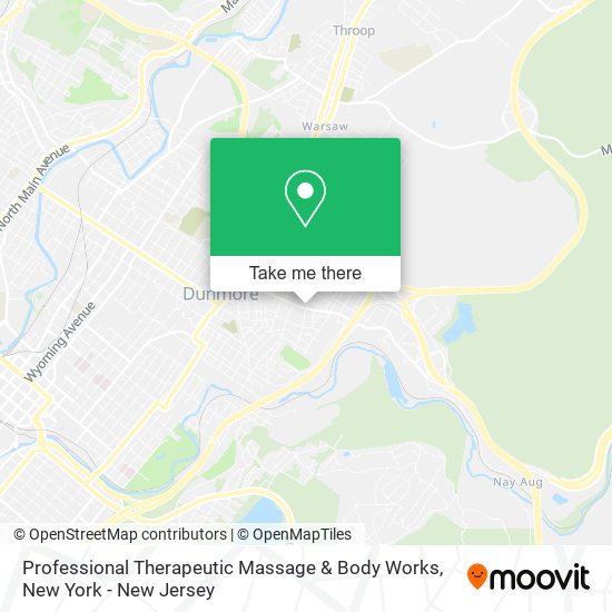 Professional Therapeutic Massage & Body Works map