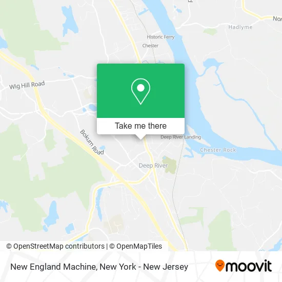 New England Machine map
