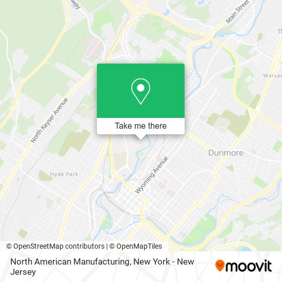 North American Manufacturing map