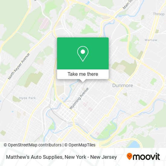 Mapa de Matthew's Auto Supplies