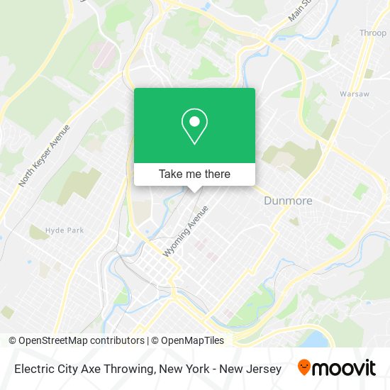 Mapa de Electric City Axe Throwing