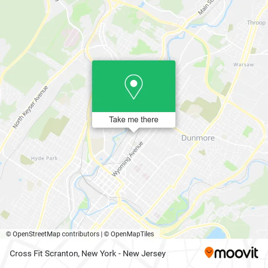 Cross Fit Scranton map