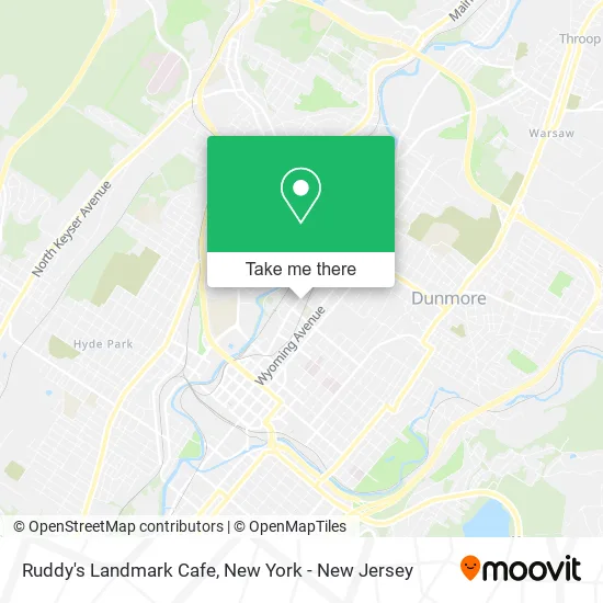 Ruddy's Landmark Cafe map