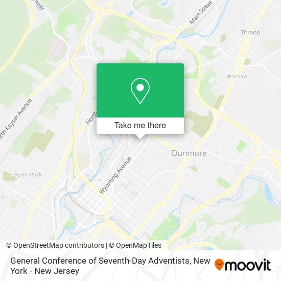 General Conference of Seventh-Day Adventists map