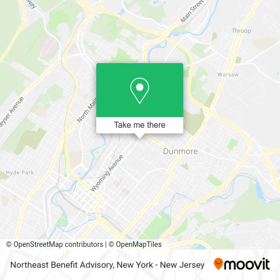 Northeast Benefit Advisory map