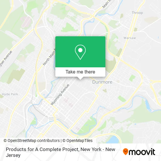 Products for A Complete Project map